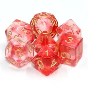Lot de 7 dés - Crimson Light - Epic Forge
