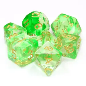 Lot de 7 dés - Green Ripples - Epic Forge