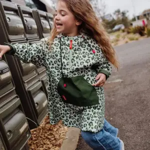 Poncho de pluie Green Léopard (4-6 ans)