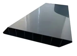 Lame persienne PVC anthracite teinté masse L. 150 x l. 21 x H. 1,6 cm