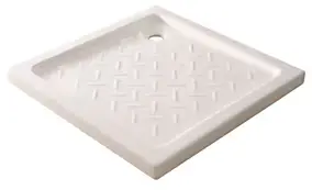 Receveur de douche 90 x 90 x 6.5cm, blanc brillant, Meri Ondée