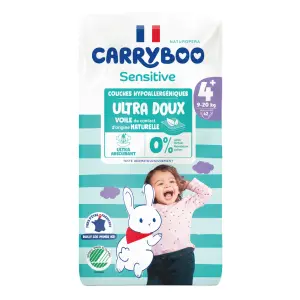 CARRYBOO Nature couches écologiques taille 4+ (9-20kg) 42 couches
