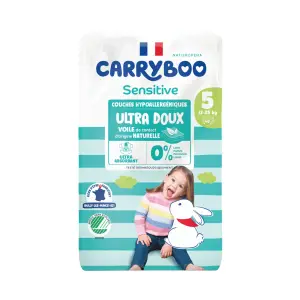 CARRYBOO Nature couches écologiques taille 5 (12-25kg) 40 couches
