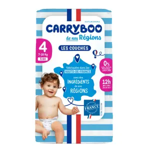 CARRYBOO Couches de nos régions taille 4 (7-18kg) 44 couches