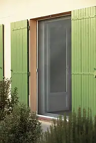 Moustiquaire de porte latérale en aluminium blanc Kocoon 140 x h.230 cm
