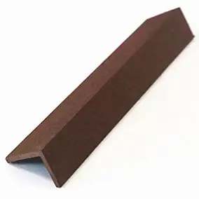 Cornière de finition bardage Greenwall et terrasse Greendeck chocolat - 4 x 5 cm L.2,20 m