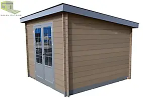 Abri de jardin Green Outside en bois composite ép.28mm 7,4m²