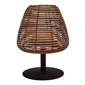 Lampe de table sans fil LED intégrée dimmable Standy Lumisky 1.2 w marron l.19 x h. 25 x p.19 x ø 19 cm