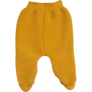 Pantalon en maille Moutarde (0-1 mois)