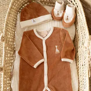 Chaussons Sophie la girafe Camel (1-3 mois)