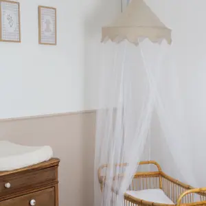 Ciel de lit moustiquaire Sable (245 cm)