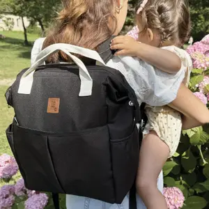 Sac à dos à langer Noir