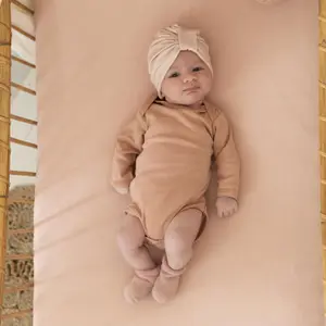 Bonnet de naissance Rose Nude (0-1 mois)