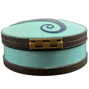 Boîte à bijoux musicale ronde Ballerine bleue