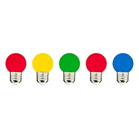 5 ampoules LED E27 45lm RGB IP20 Lumisky Party Bulb Color