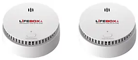 Détecteur de fumée Lifebox 10 ans interconnectable, 2 pièces