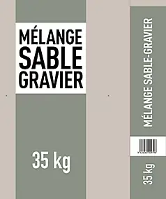 Mélange sable-gravier pour béton 35kg