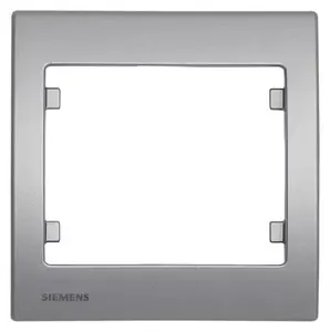 Plaque simple "Delta Iris" silver