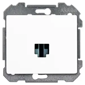 Prise RJ45 à clipser "Delta Iris" blanc