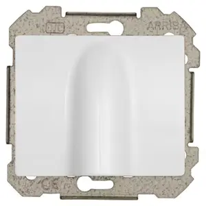 Sortie de câble RJ45 "Delta Iris" blanc