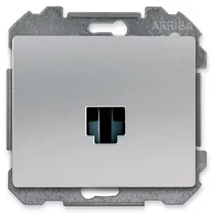 Prise RJ45 à clipser "Delta Iris" silver