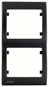 Plaque verticale double "Delta Iris" anthracite