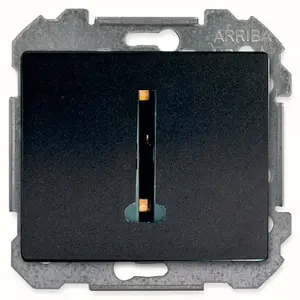 Prise téléphone à clipser "Delta Iris" anthracite