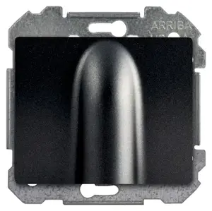 Sortie de câble à clipser "Delta Iris" anthracite