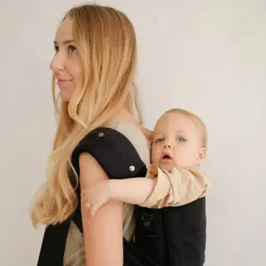 Lot de 2 pads p'tit confort pour porte bébé P’tit Evo Noir