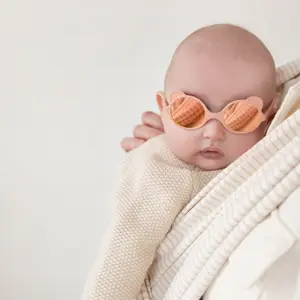 Lunettes de soleil Ourson Rose pêche (0-12 mois)