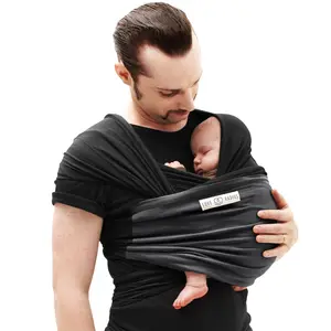 Echarpe de portage L'Originale noire poche anthracite