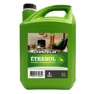 Ethanol sans odeur chaleur+ pour appareil de chauffage - bidon 5 L