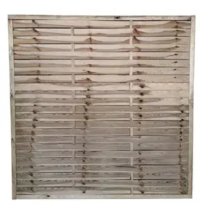 Panneau bois de pin traité sous pression pour clôture jardin - 180x180 cm