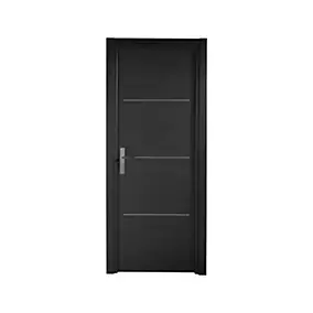 Bloc-porte Triaconta gris H.204 x l.63 cm, poussant gauche