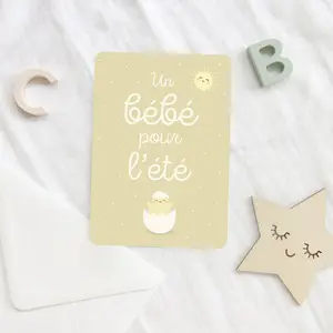Carte Un bébé pour l'été