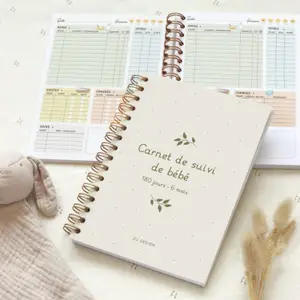 Carnet de suivi de bébé feuille (0-6 mois)