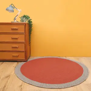 Tapis rond Nolan rouge (120 cm)