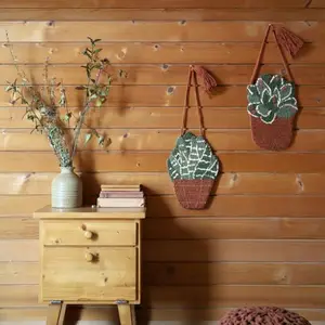 Tenture murale Little Green Plante suspendue (20 x 30 cm)