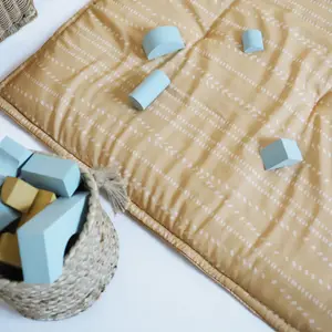 Tapis de jeu carré Nepo Caramel (100 x 100 cm)