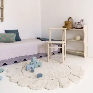 Tapis lavable rond Gabrielle (110 cm)