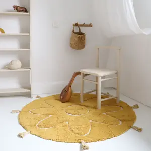 Tapis rond Yva Mangue (110 cm)