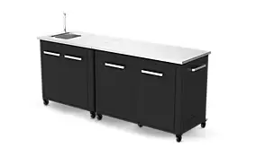 Cuisine extérieure modules 120 cm + évier 90 cm Cozze