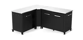 Cuisine extérieure modules 120 cm + 90 cm avec angle Cozze
