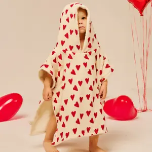 Poncho de bain Coeur