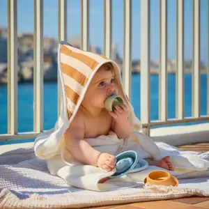 Cape de bain Elma Camel (95x95 cm)