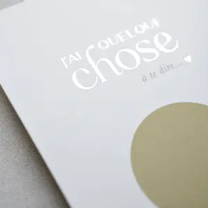 Carte annonce à gratter Bébé en route