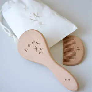 Ensemble brosse et peigne bébé hirondelles