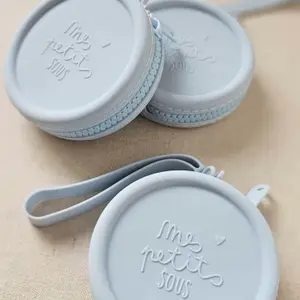 Porte-monnaie silicone bleu
