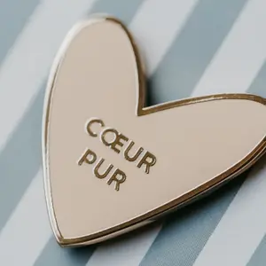 Pin's cœur rose Cœur Pur