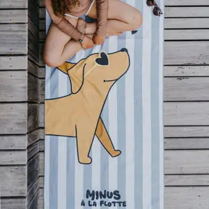 Serviette de plage Minus Chiot (70x140 cm)
